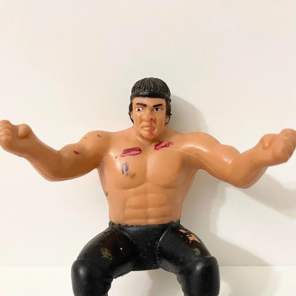 Vtg 1986 WWF LJN Wrestling Superstars Ricky The Dragon Steamboat Thumb Wrestler - Picture 2 of 14